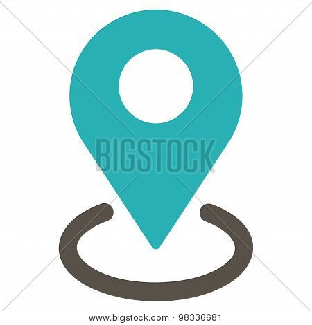 Geo Targeting icon from Business Bicolor Set