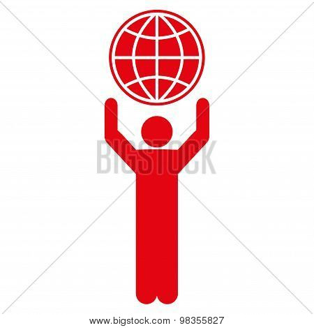 Globalist icon from Business Bicolor Set