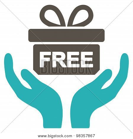 Present icon from Business Bicolor Set
