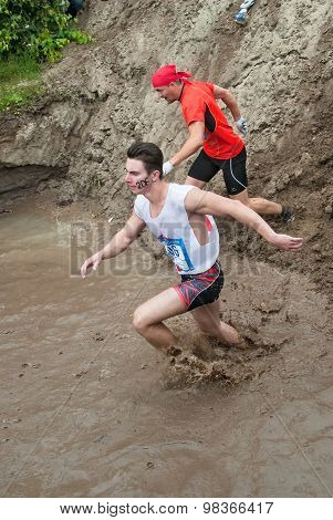 Dirty cross-country race stage. Tyumen. Russia