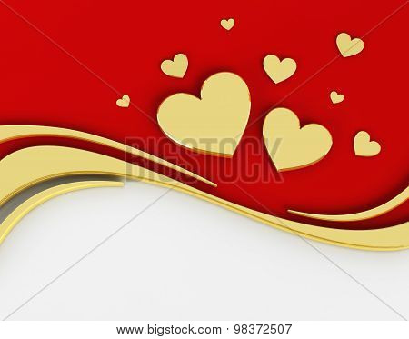 Valentine's Day 3D Background