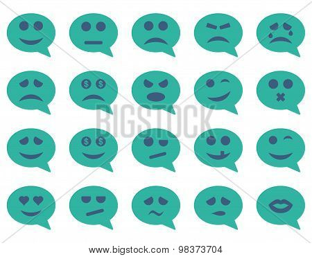 Chat emotion smile icons