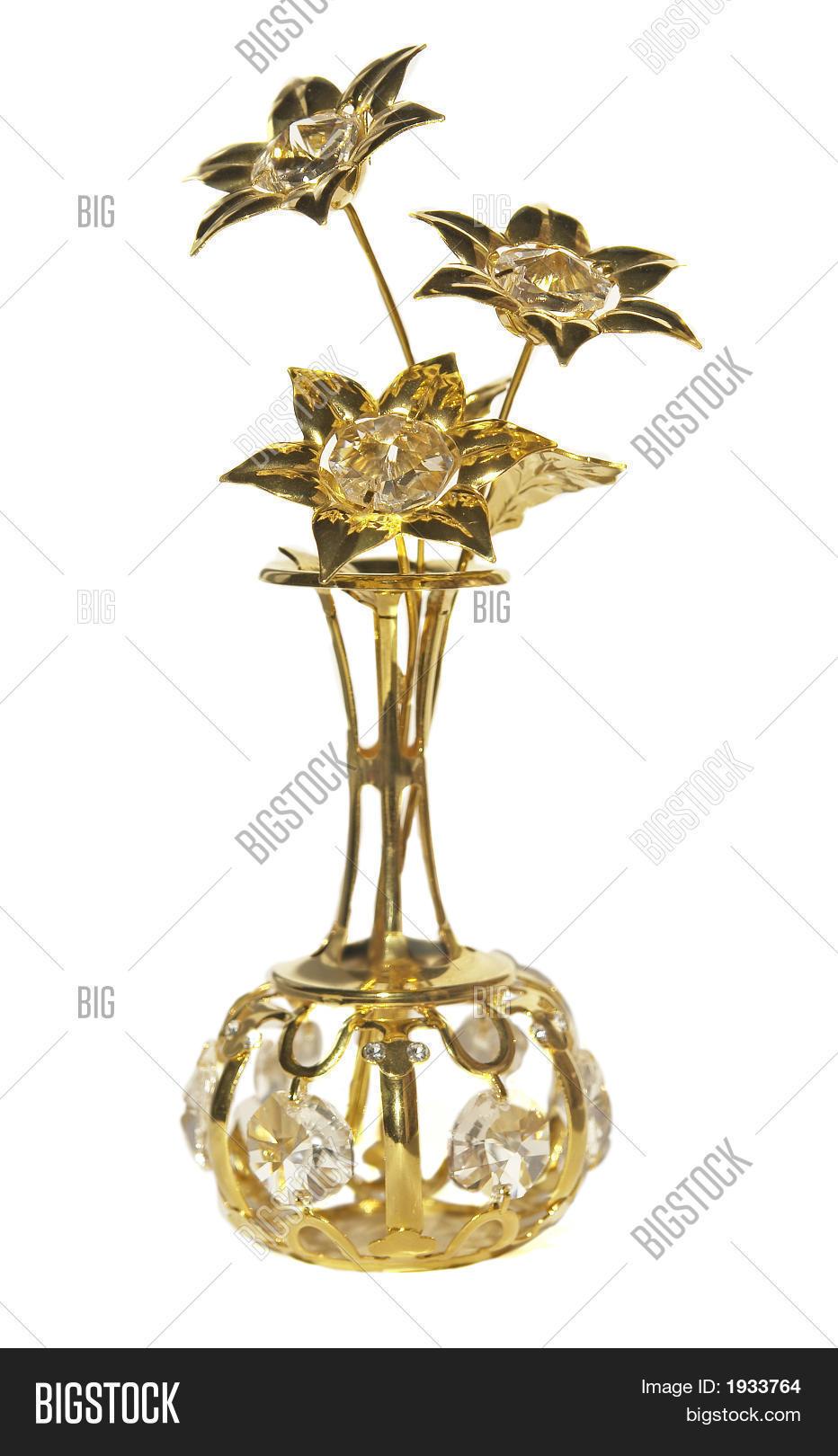 Golden Decorative Vase Image & Photo (Free Trial) Bigstock