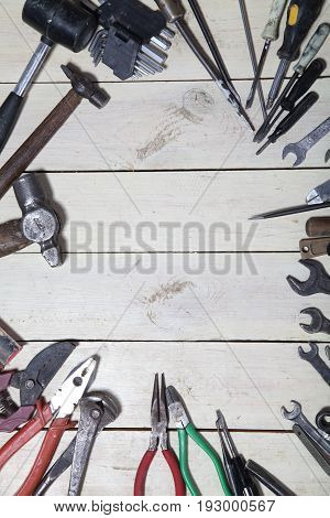 Construction Tools For Repair Hammers Screwdriver Drill Keys
