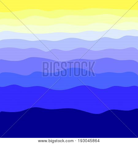Background landscape waves in the desert vector illustration