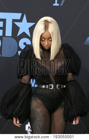 LOS ANGELES - JUN 25:  Blac Chyna at the BET Awards 2017 at the Microsoft Theater on June 25, 2017 in Los Angeles, CA