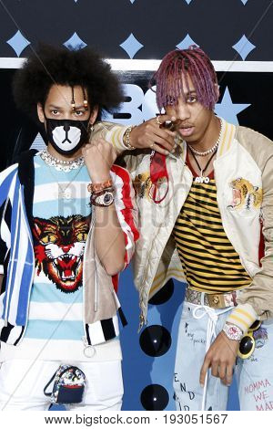 LOS ANGELES - JUN 25:  Ayo and Teo at the BET Awards 2017 at the Microsoft Theater on June 25, 2017 in Los Angeles, CA