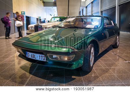 MAASTRICHT NETHERLANDS - JANUARY 15 2016: Sports car Matra Murena 2.2. International Exhibition InterClassics & Topmobiel 2016