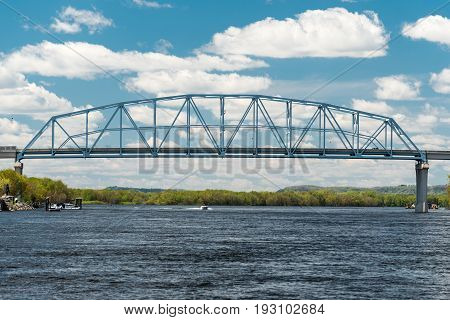 Wabasha-nelson Bridge Spans Mississippi River