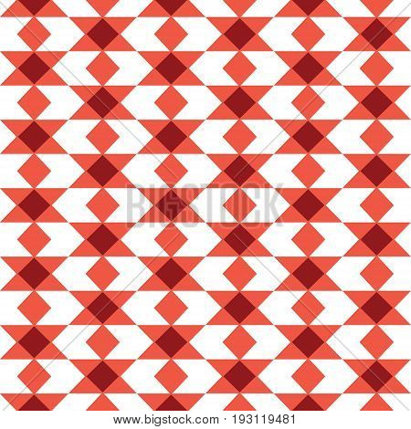 Vector ethnic style seamless pattern with triangles
