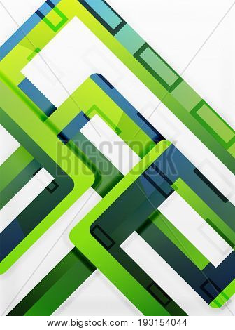 Rectangle tube elements, 3d background