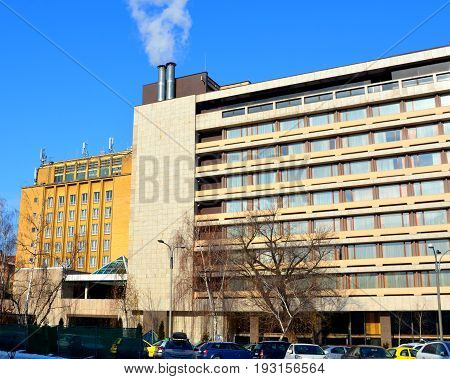 Typical urban landscape of the city Brasov, a town situated in Transylvania, Romania, in the center of the country. 300.000 inhabitants.