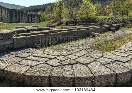Ruins of The capital city of the First  Bulgarian Empire medieval stronghold Great Preslav (Veliki Preslav), Shumen Region, Bulgaria