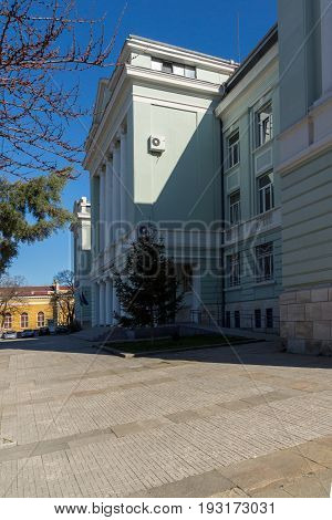 SHUMEN, BULGARIA - APRIL 10, 2017:  Building of Courthouse in city of Shumen, Bulgaria