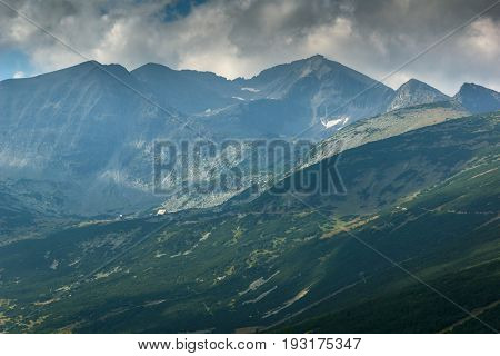 Rila Mountain, Yastrebets, View towards Markudzhitsite and Musala peak, Bulgaria