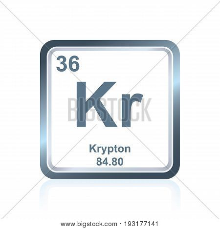 Chemical Element Krypton From The Periodic Table