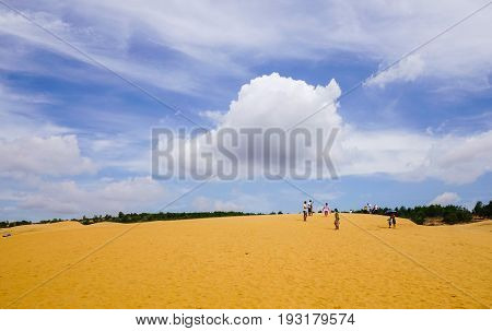 Red Sand Dunes In Mui Ne, Vietnam