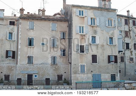 Coastal old town city. Rovinj Istria Croatia