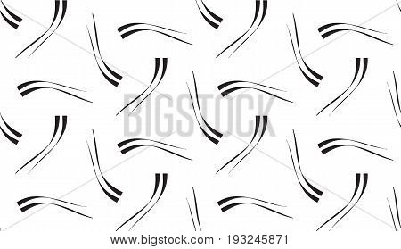 Modern stylish texture. Repeating geometric tiles. Linear monochrome triangles. Vector seamless pattern.