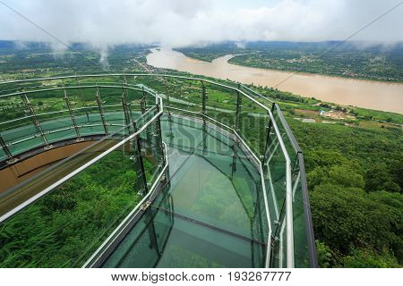 Sky walk pha tak sue Nongkhai City Wat Pha Tak Sue Thailand