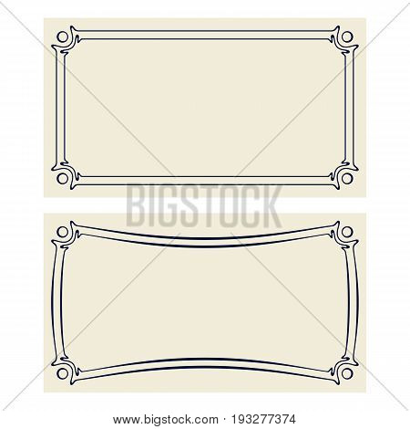 Vector Art Deco Invitation Cards.