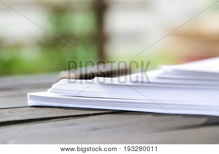 Lack of creative wig - paper pile
