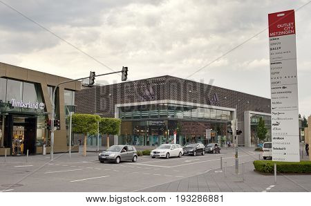 GERMANY - May 30 2012: outlet city Metzingen- the center of sales near Munich