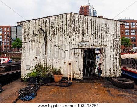 Port Shed In Hamburg Hdr