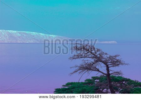 Senj, view to island of Krk, Croatia