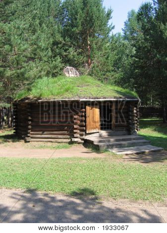 Dřevěný dům Buryat
