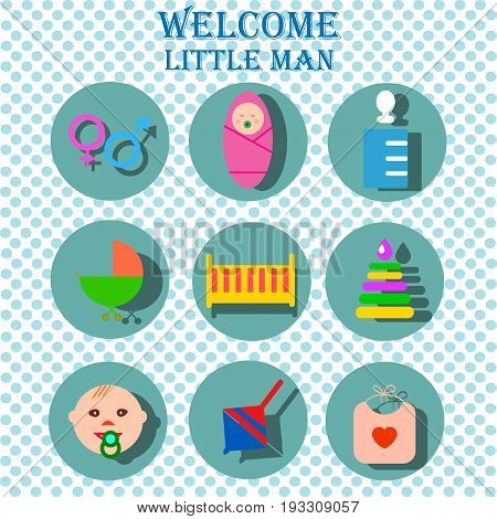 Perfect detailed baby icons made in vector