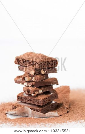 Photos tower of milk chocolate