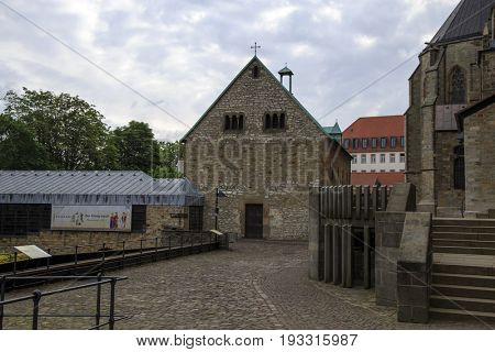PADEBORN, GERMANY - JUNE 13, 2017: Visiting the Imperial Palace Museum in Padeborn, Germany on June 13, 2017.