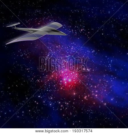 Private Jet Plane In The Sky With Nice Background