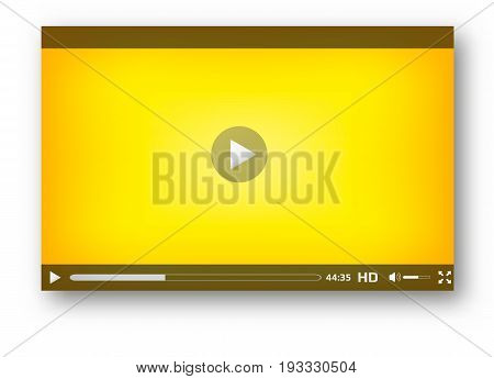 Video player  interface play bar  design  modern