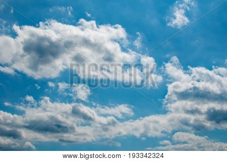 Cloudy blue skies taken in North Carolina