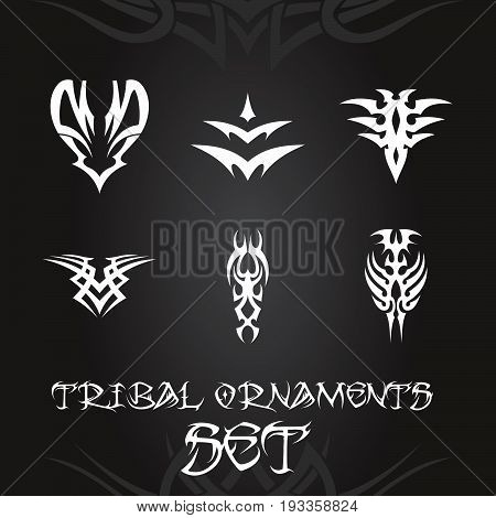 Tribal Ornaments And Tattoo Set 5.eps
