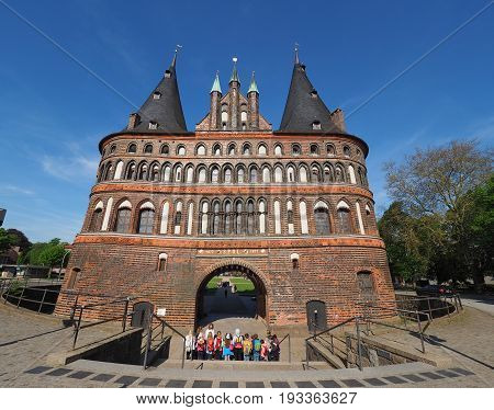 Holstentor (holsten Gate) In Luebeck