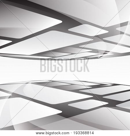 Abstract  White and gray color technology modern futuristic background, vector illustration