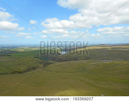 Meldon Reservoir on Dartmoor in Devon, England