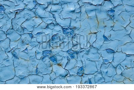 Blue background color texture old paint wall