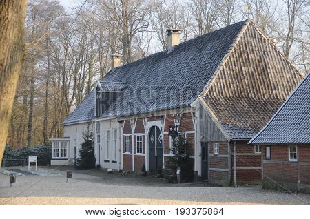 Winter scenery in the Dutch province of Overijssel