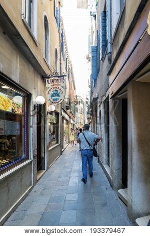 Various Views Of The Tourist City Of Venice, Italy