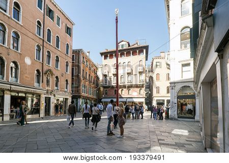 Various Views Of The Tourist City Of Venice, Italy