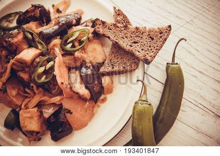 ajapsandali georgian dish of eggplant and meat