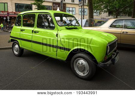 BERLIN - JUNE 17 2017: Economy car Renault R4 Safari 1971. Classic Days Berlin 2017.