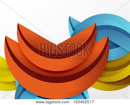 3D wave lines design. Dynamic effect abstract Illustration, modern pattern template