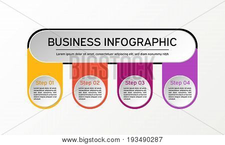 Vector Circle Infographic. Business Diagrams, Presentations And Charts. Background.