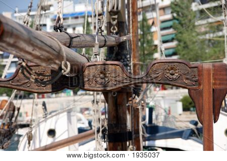 Dettaglio barca a vela