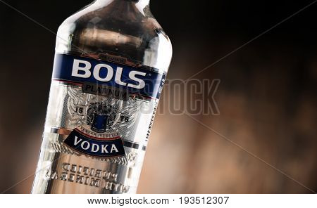 Bottle Of Bols Vodka.